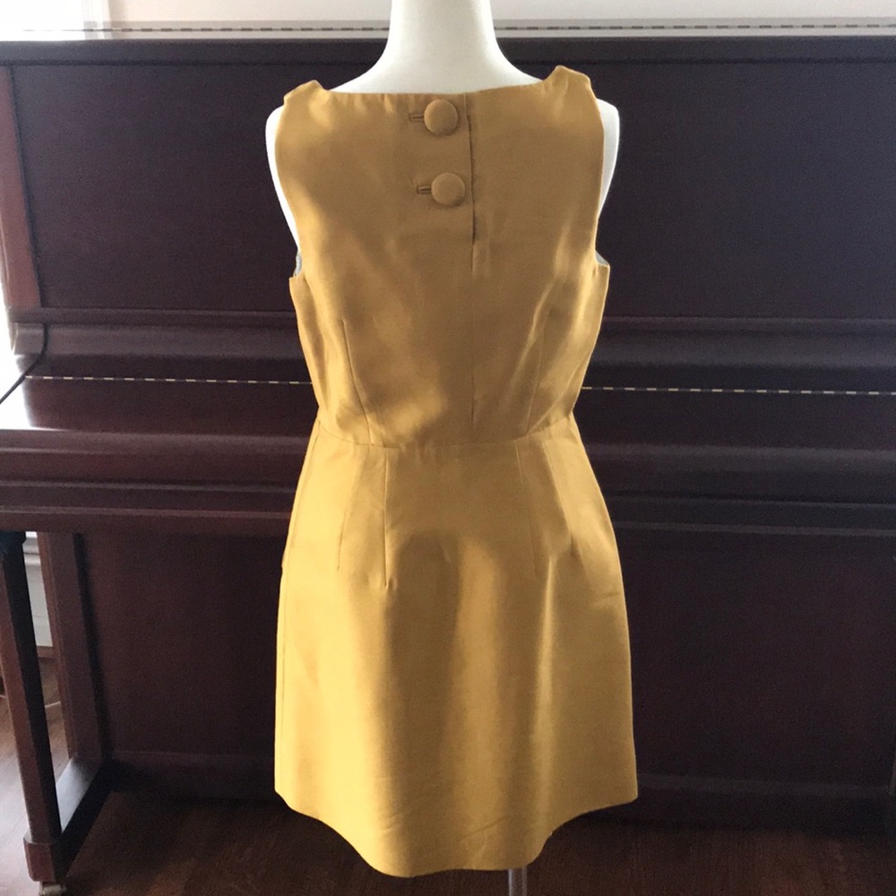 Gold Maeve Dress Silk/Wool - Picture 6 of 8